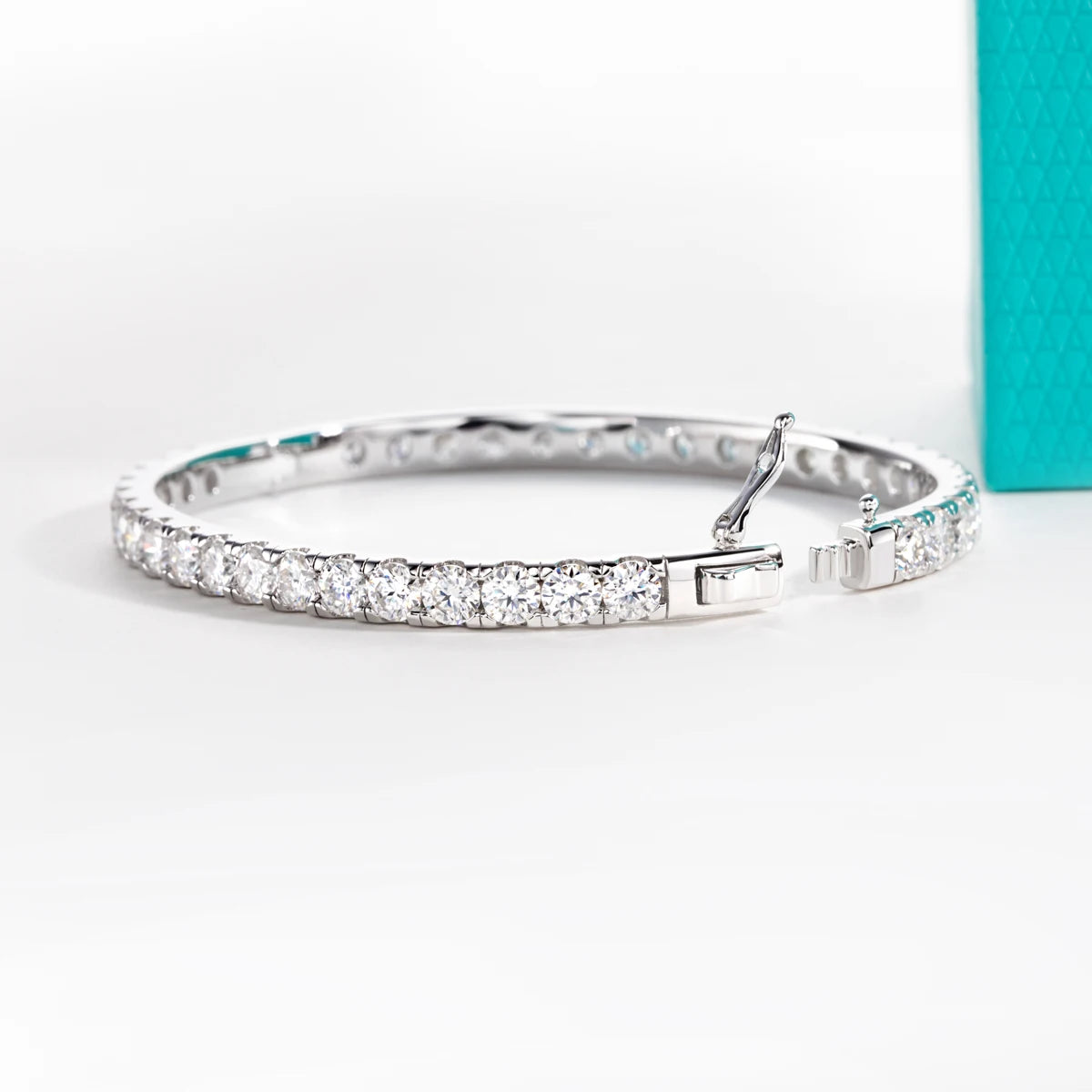 4MM Moissanite Eternity Bangle Bracelet