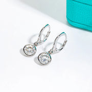 Moissanite Hoop Women's Earrings.