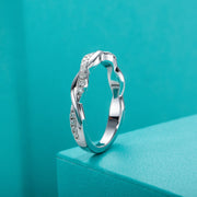 GK Moissanites 1.3mm D Color Moissanite Wedding Band