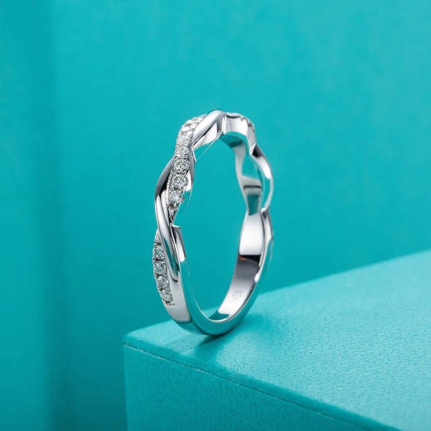 GK Moissanites 1.3mm D Color Moissanite Wedding Band