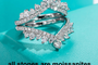 3 MM Moissanite Heart Shape Wedding Band