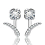 VVS1 D Color 5MM Moissanite Earrings | Sterling Sliver.