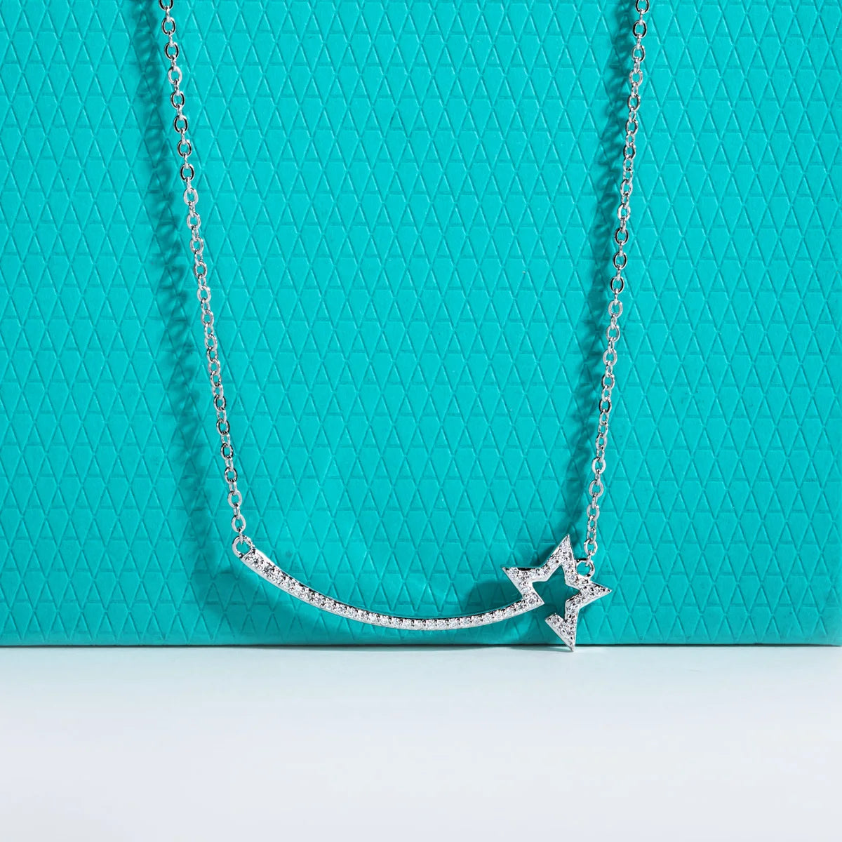 VVS1 D Color Star Pendant Moissanite Necklace