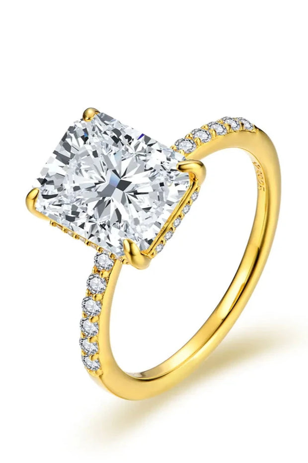 4CT Reddin Cut Moissanite Engagement Ring.