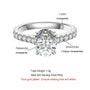2 Carat Oval Cut D Color Moissanite Ring.
