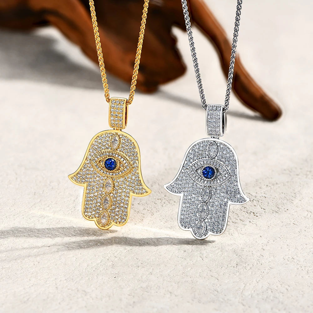 Classic Angel Eyes Moissanite Necklace