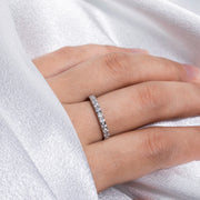 GK Moissanites 1.9MM D Color Moissanite Diamond Band Ring