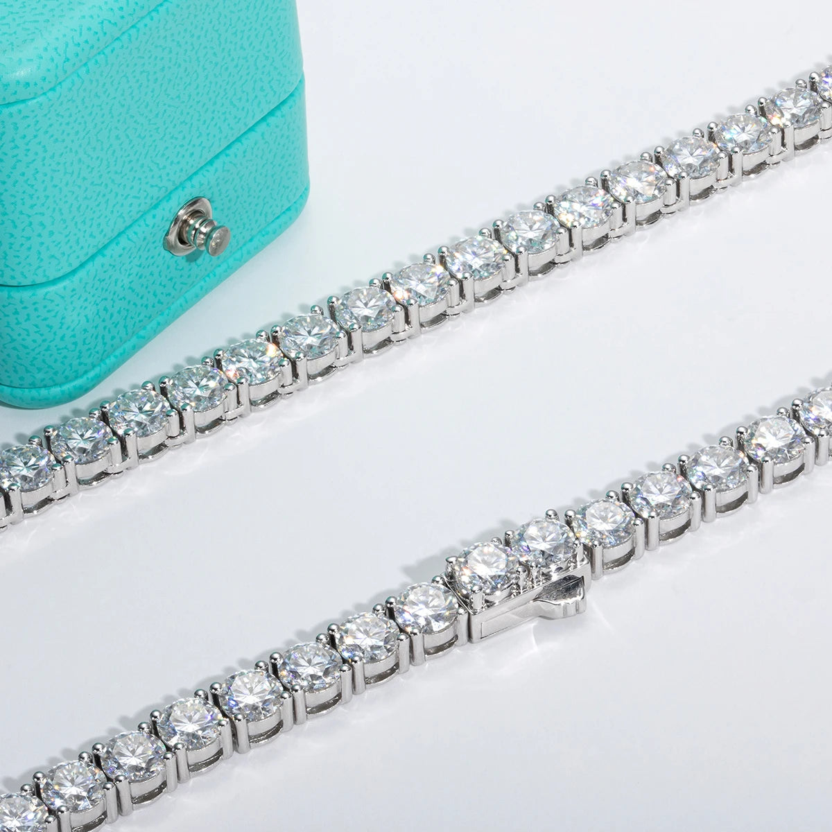 6.5 MM Moissanite Tennis Necklace – 66CTTW