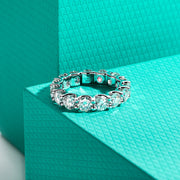 GK Moissanites 4.5mm D Color Moissanites Eternity Band Ring