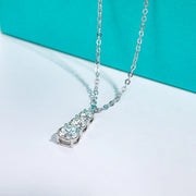 1.8cttw D Color Moissanite Pendant Necklace.