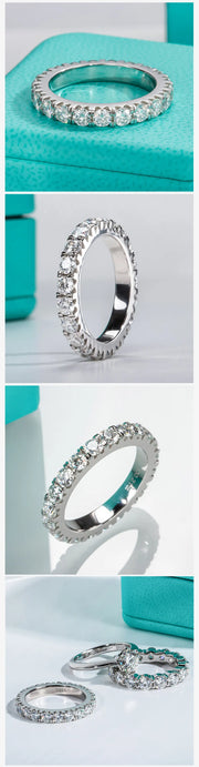 GK Moissanites 4mm Moissanite Wedding Band Ring