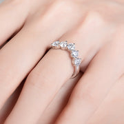 GK Moissanites 4mm 1.5cttw D Color Moissanite Wedding Band