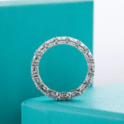 GK Moissanites 4mm D Color Moissanite Eternity Band Ring