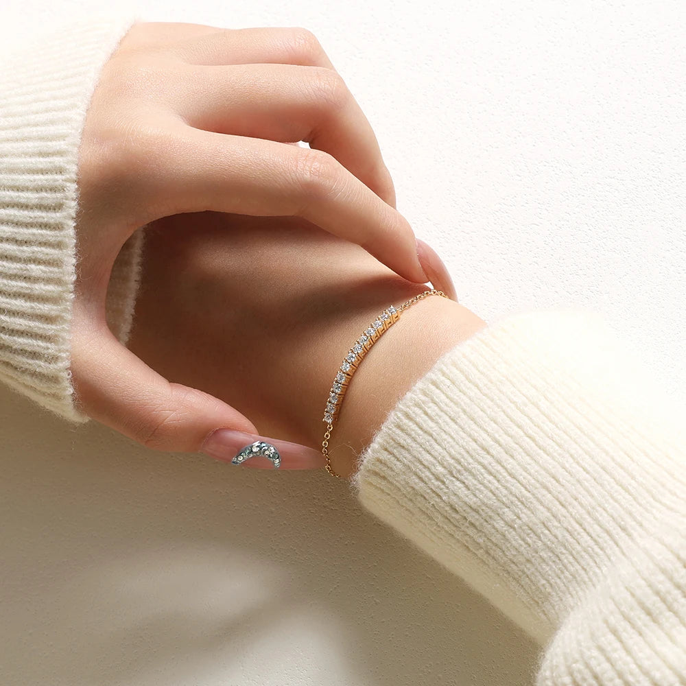 VVS1 D Color Moissanite Tennis Bracelet