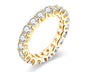 VVS1 D Color Moissanite Eternity Wedding Band.