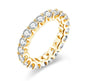VVS1 D Color Moissanite Eternity Wedding Band.