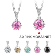 VVS1 D Color 1 Carat Brilliant Cut Pendant Necklace | S925.