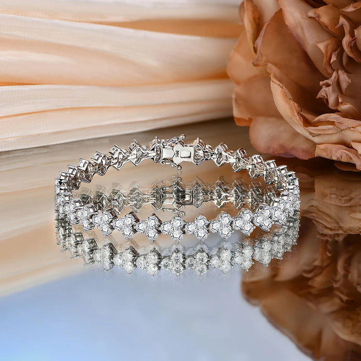 VVS1 D-Color 3.0mm Brilliant Cut Moissanite Bracelet |S925.