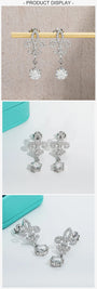 1 Carat Luxury D Color Moissanite Drop Earrings.