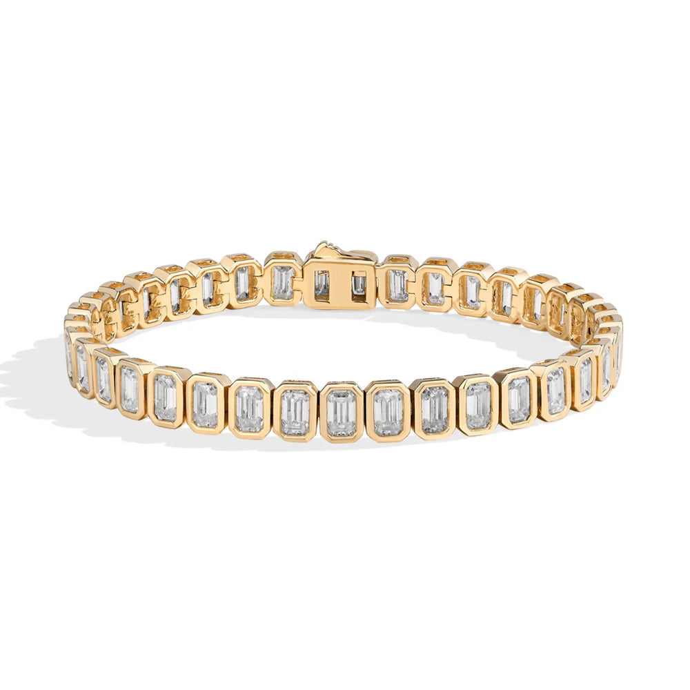 VVS1 Emerald Cut Horsehead Moissanite Bracelet