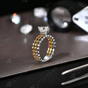 2.0CT VVS1 D Color Moissanite Ring | S925.