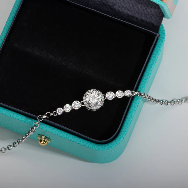 1ct Moissanite Diamond Tennis Bracelet.