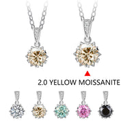 VVS1 D Color 1 Carat Brilliant Cut Pendant Necklace | S925.