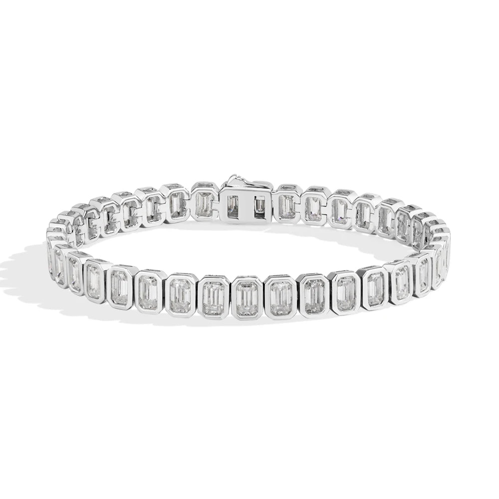 VVS1 Emerald Cut Horsehead Moissanite Bracelet