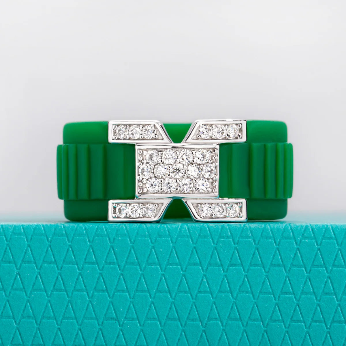 Moissanite Silicone Engagement Ring