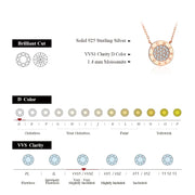 1.4MM VVS1 D Color Moissanite Pendant Necklace | S925.