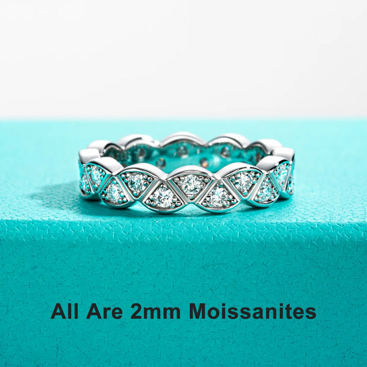GK Moissanites Moissanite Wedding Band