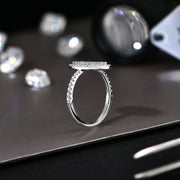 VVSI D Color 1.5MM Brilliant Cut Moissanite Ring.