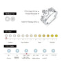 VVS1 D Color 3.0MM Round Cut Moissanite Band.
