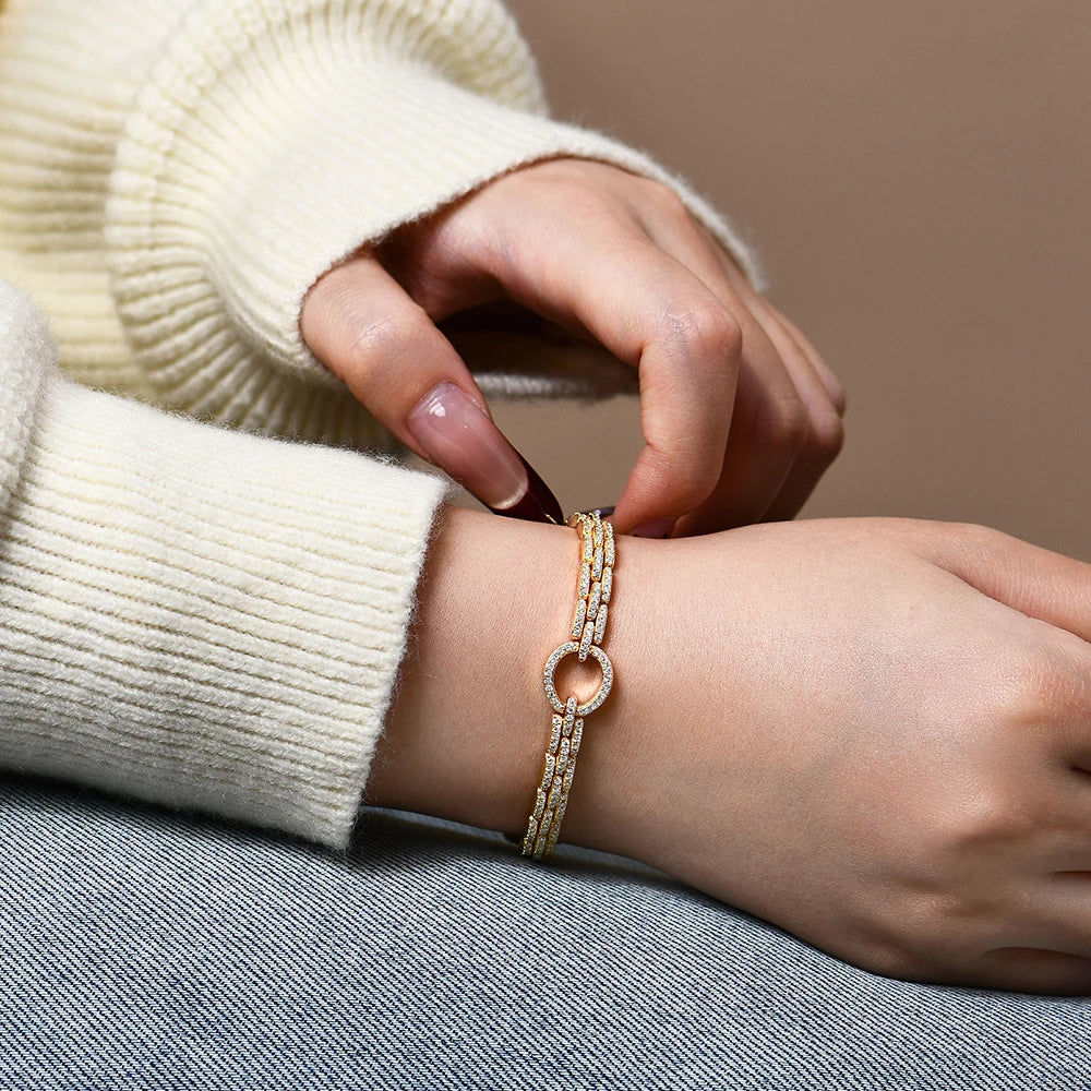 1.2 MM Luxury Full Moissanite Bracelet