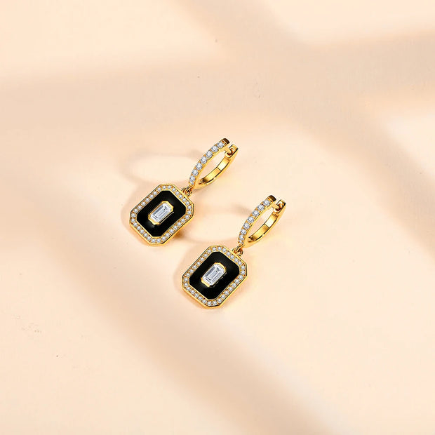 5*3 MM Octagon Cut Moissanite Earrings | S925.