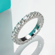 GK Moissanites 4mm Moissanite Wedding Band Ring