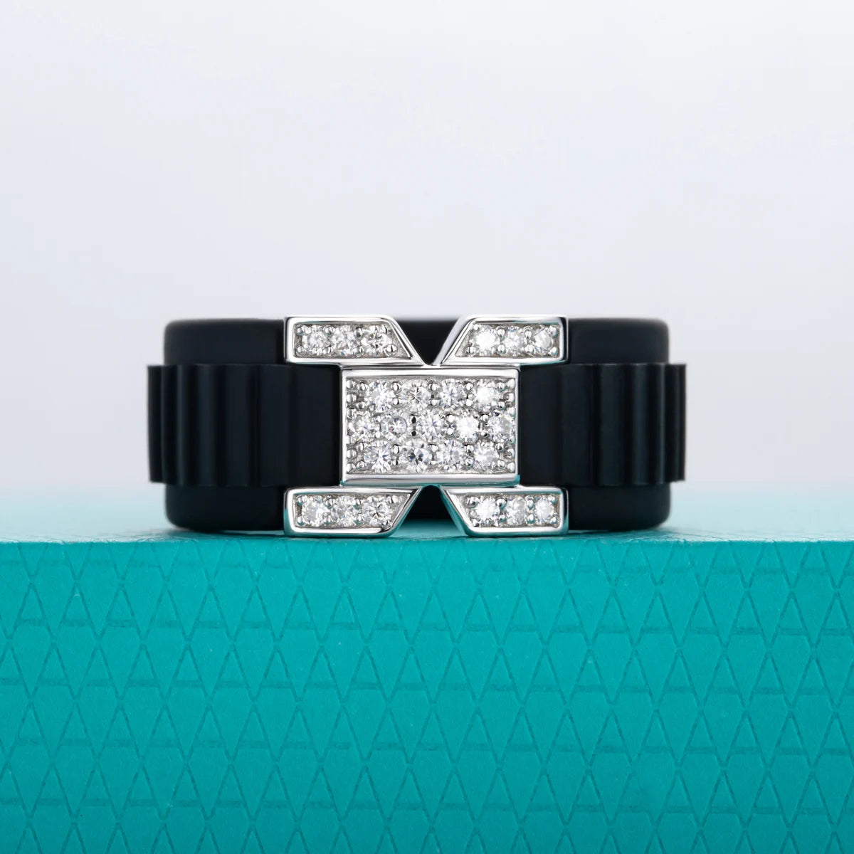 Moissanite Silicone Engagement Ring
