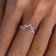 VVS1 D Color Moissanite Bridal Crown Ring