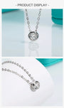 4mm D Color Moissanite Round Cut Necklace | S925.
