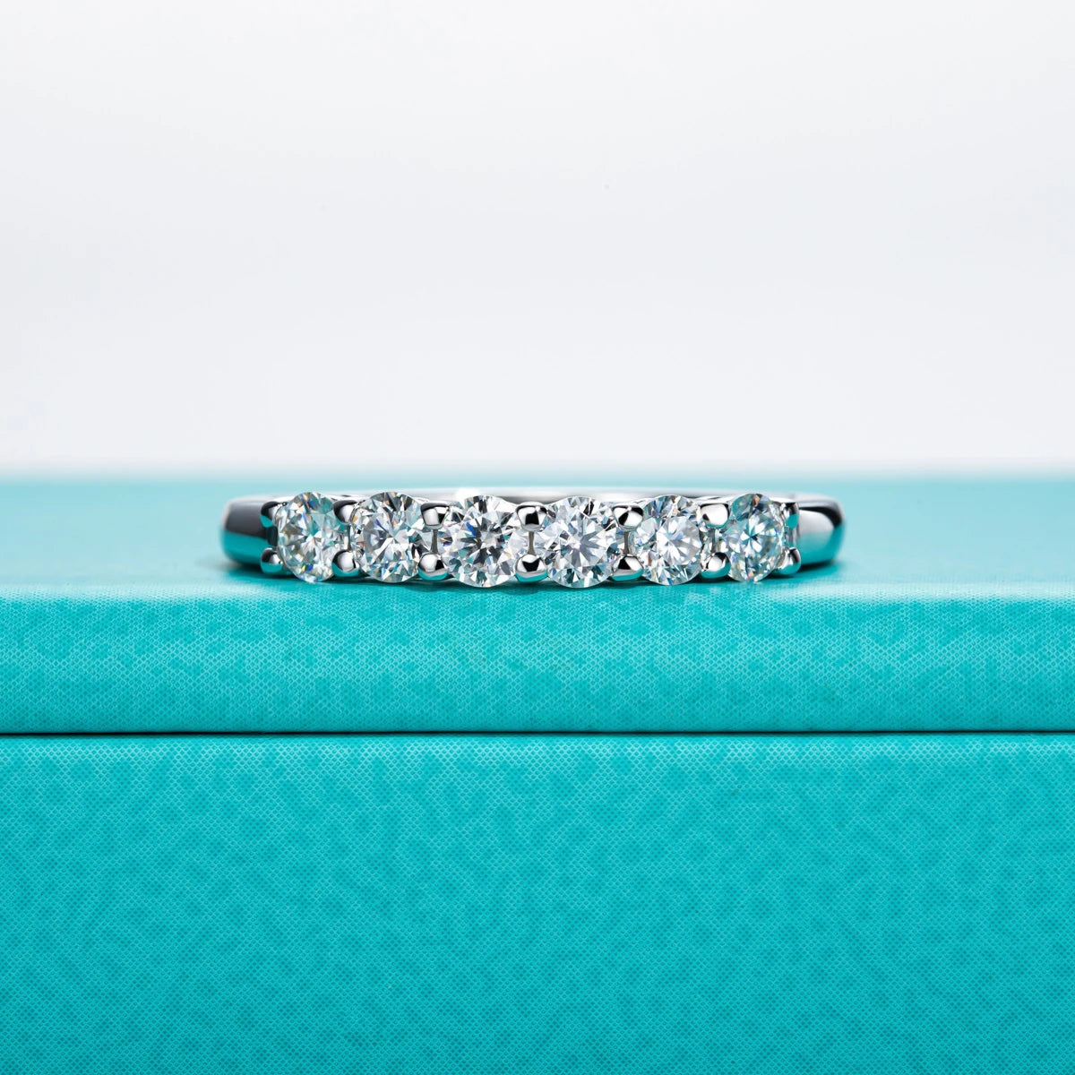 GK Moissanites 3mm 0.6cttw D Color Moissanite Wedding Band Ring