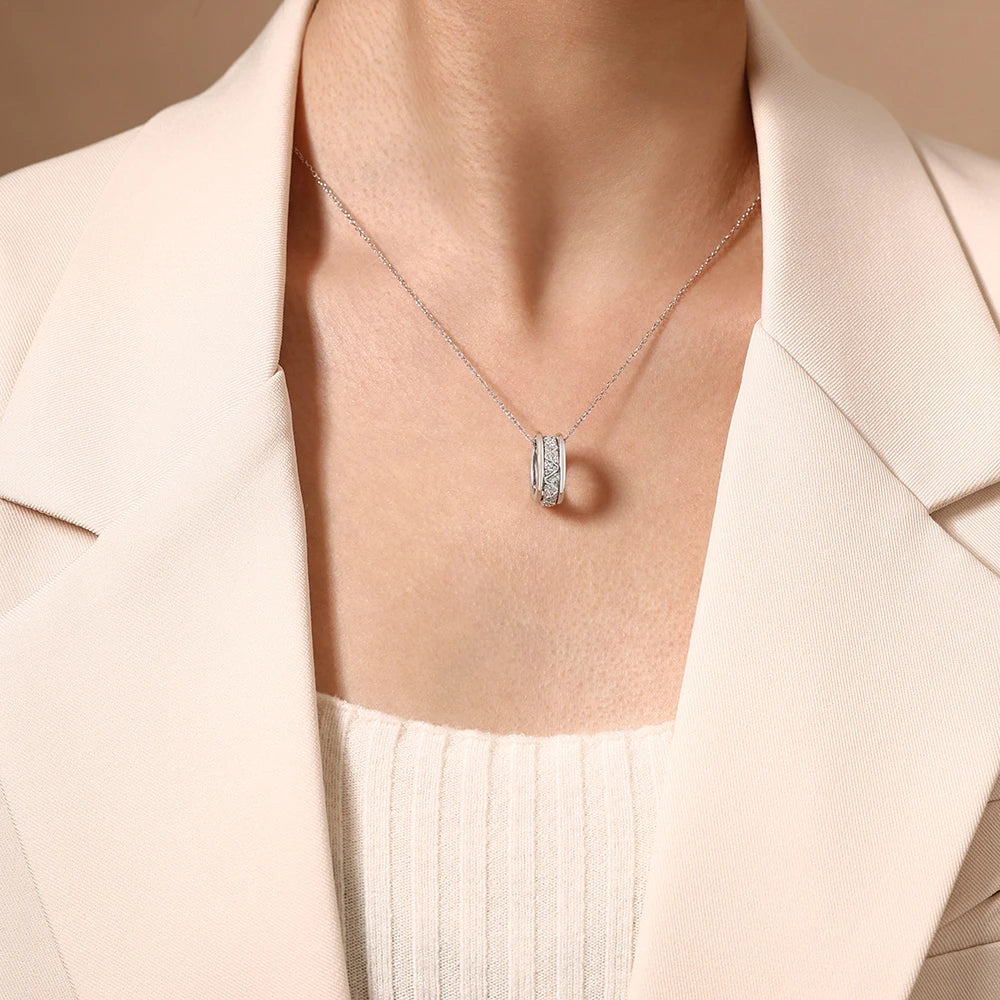 Three Circles Moissanite Necklace