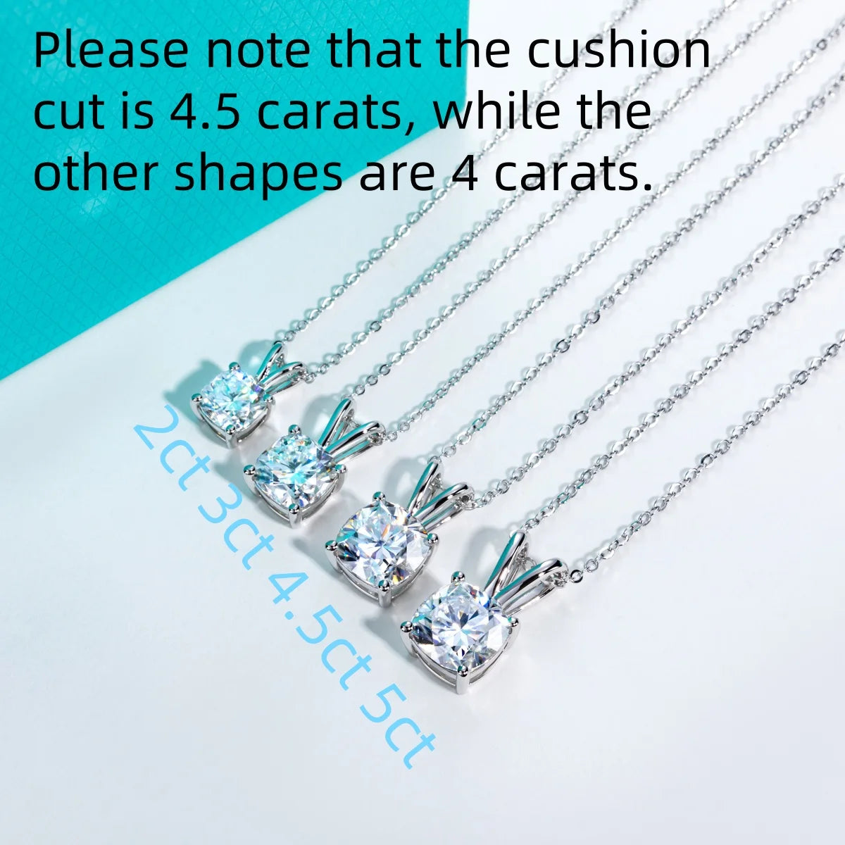 VVS1 D Color Moissanite Pendant Necklace