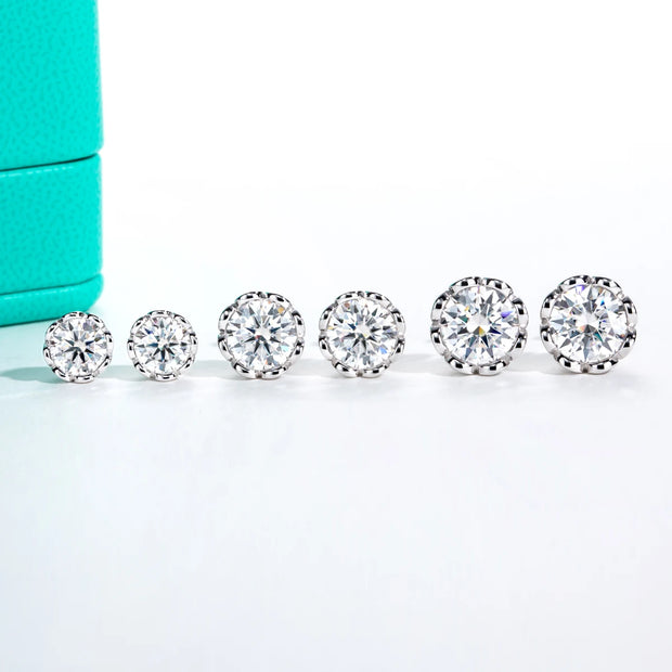 2cttw-6cttw Moissanite Diamond Earrings.