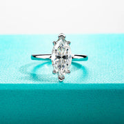 3 CT D Color Marquise Cut Moissanite Engagement Wedding.