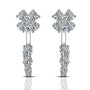 VVS 1 D Color Moissanite Stud Earrings | 925 Sterling Silver.