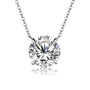 0.5-2CT Brilliant Cut Moissanite Pendant Necklace | S925.