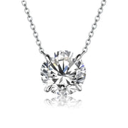 0.5-2CT Brilliant Cut Moissanite Pendant Necklace | S925.