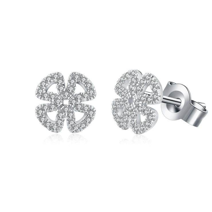 VVS1 D Color 0.9mm Moissanite Stud Earrings | S925.