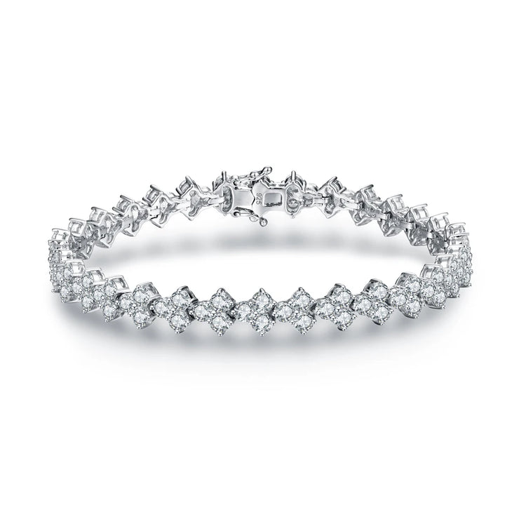 VVS1 D-Color 3.0mm Brilliant Cut Moissanite Bracelet |S925.