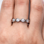 GK Moissanites 3.5mm VVS1 D Color Moissanite Eternity Wedding Band Ring